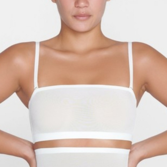 SKIMS Power Mesh Bandeau in Sienna - Picture 8 of 15